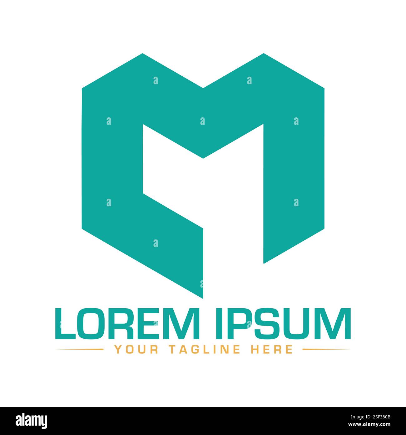 Logo de lettre ML Illustration de Vecteur