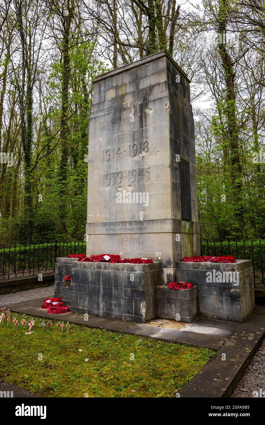 Newbridge War Memorial, St Fagan's folk Museum, Cardiff, pays de Galles, Royaume-Uni Banque D'Images
