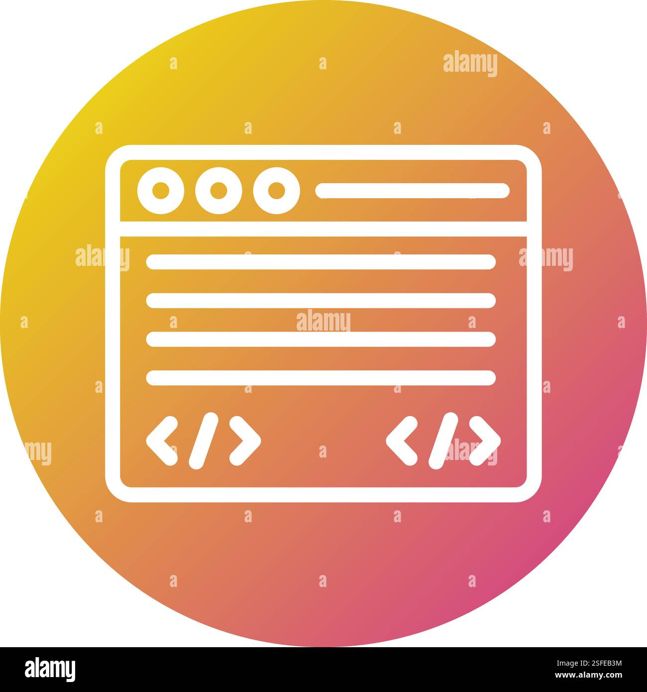 Illustration de conception d'icône vectorielle de ligne de commande Illustration de Vecteur