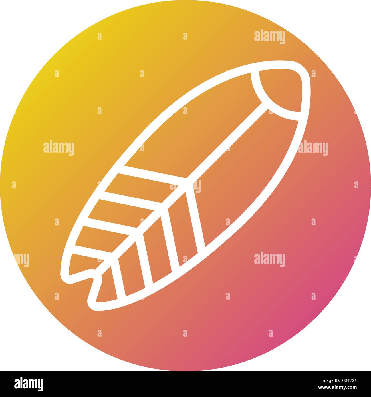 Illustration de conception d'icône de vecteur de planche de surf Illustration de Vecteur