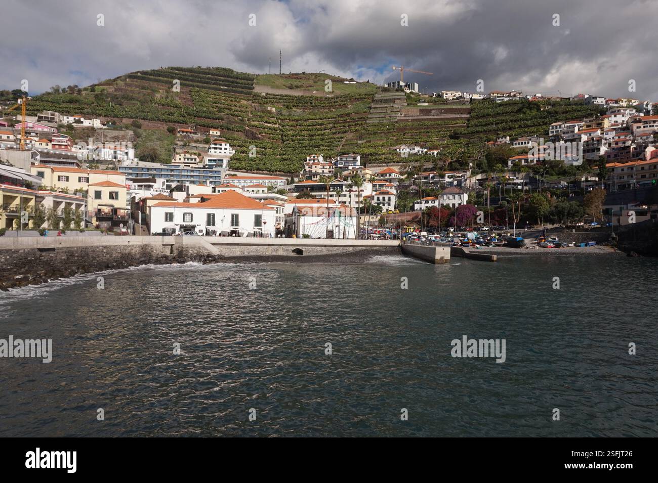 Port de Câmara de Lobos, Madère, Portugal Banque D'Images