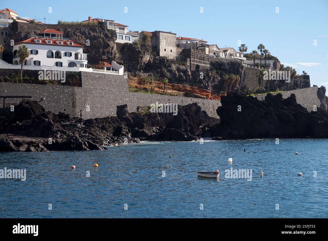 Port de Câmara de Lobos, Madère, Portugal Banque D'Images