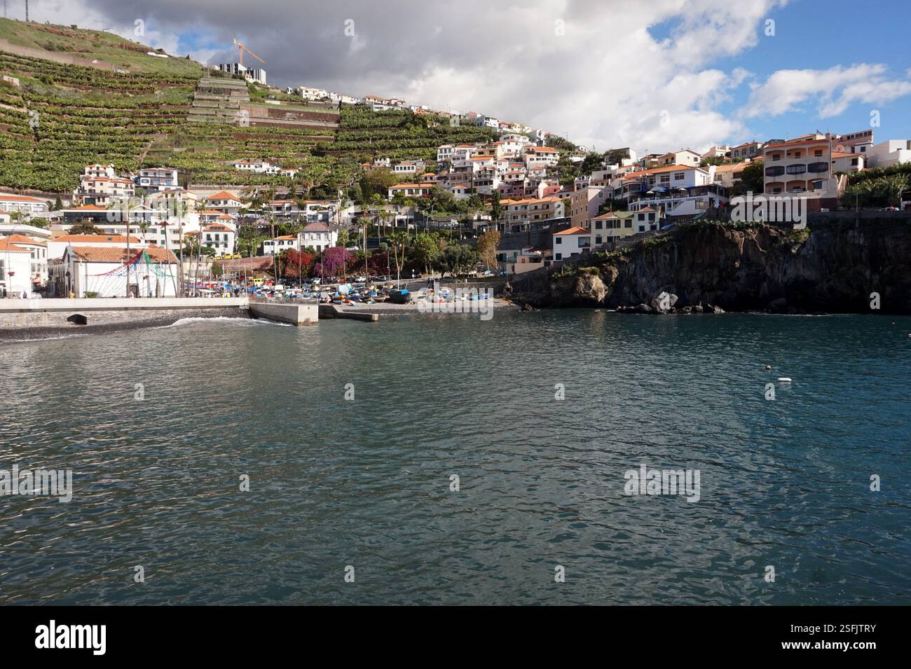 Port de Câmara de Lobos, Madère, Portugal Banque D'Images