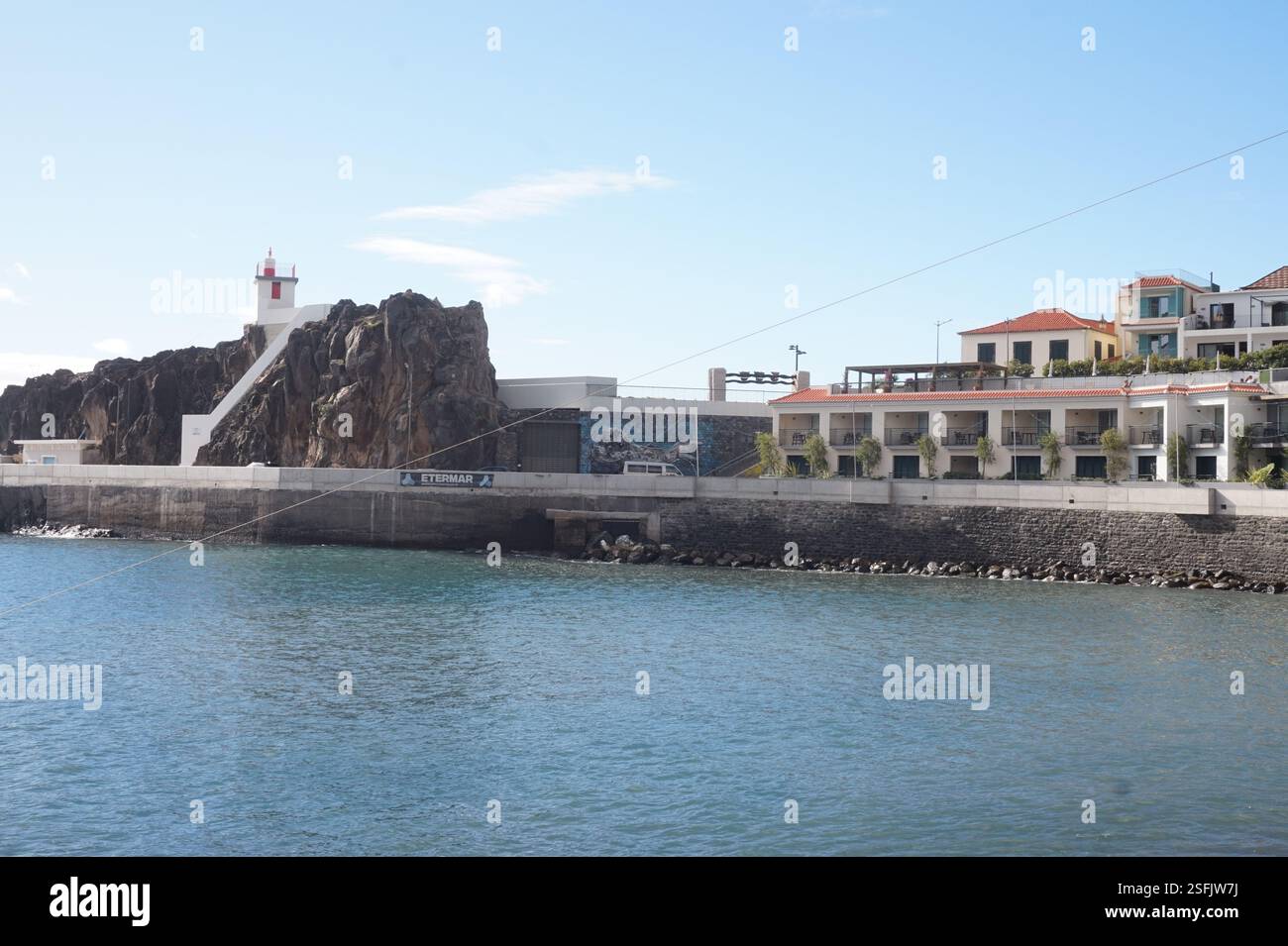 Port de Câmara de Lobos, Madère, Portugal Banque D'Images