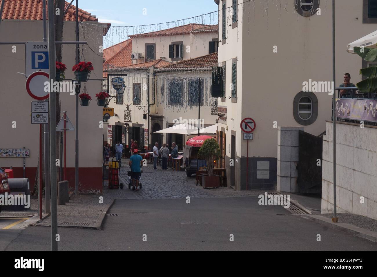 Port de Câmara de Lobos, Madère, Portugal Banque D'Images