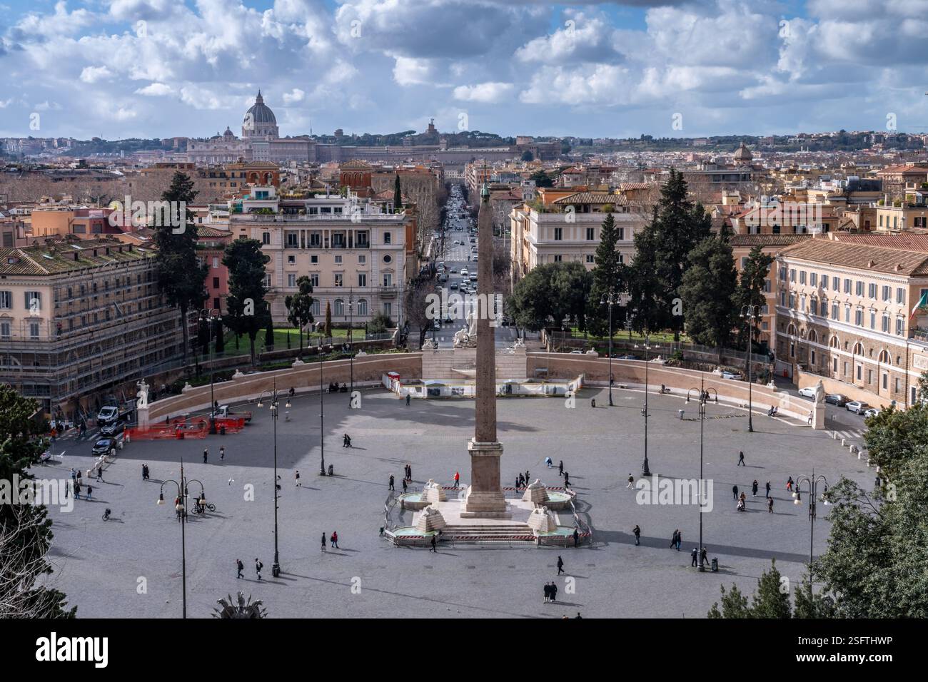 La Piazza del Popolo. Rome. Italie Banque D'Images