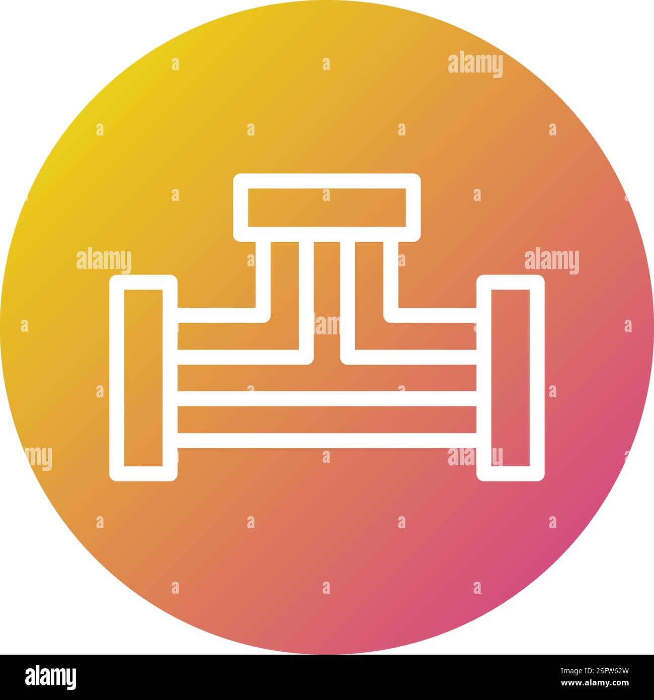 Illustration de conception d'icône de vecteur de variante de tuyau Illustration de Vecteur