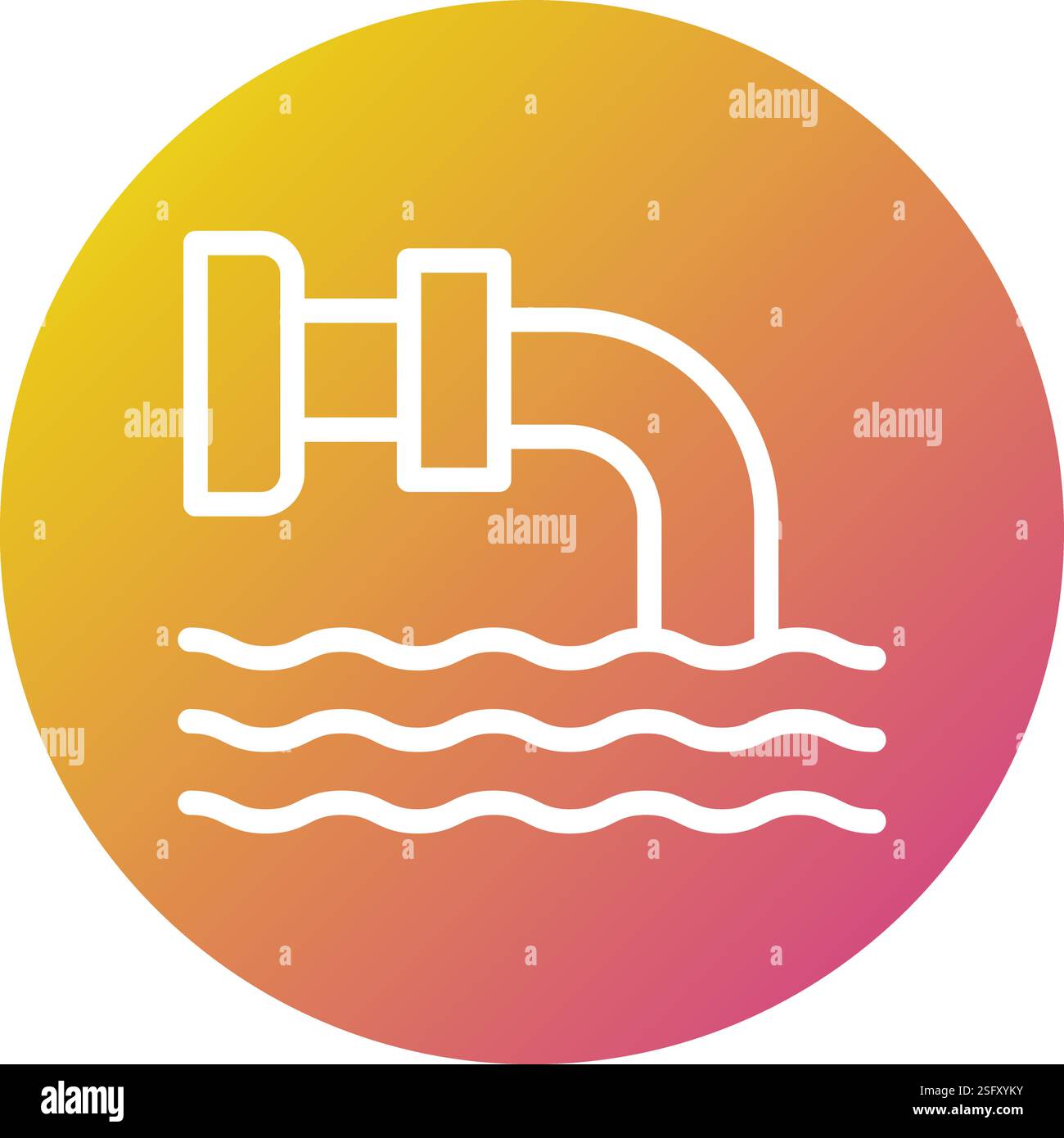 Illustration de conception d'icône de vecteur de drainage Illustration de Vecteur