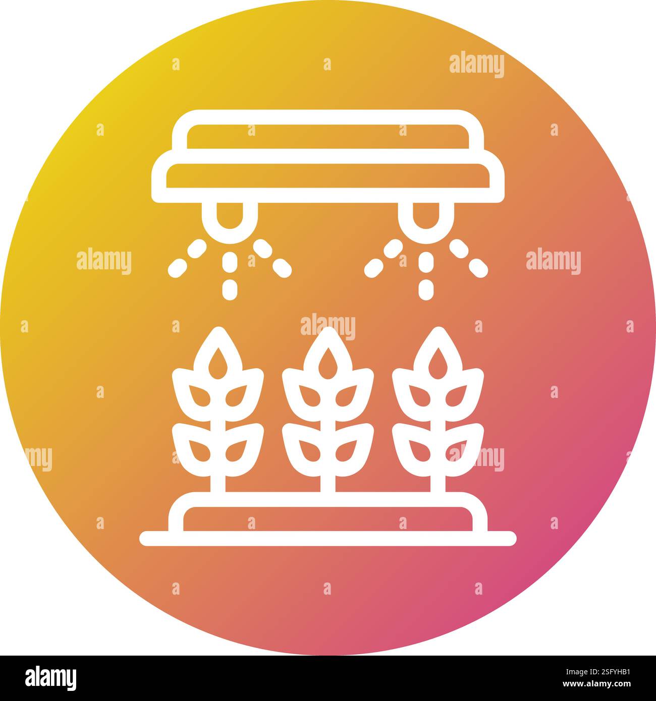 Illustration de conception d'icône vectorielle d'arroseur Illustration de Vecteur