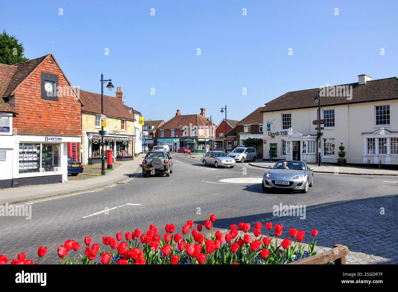 La Place, Hindhead, Hampshire, Angleterre, Royaume-Uni Banque D'Images