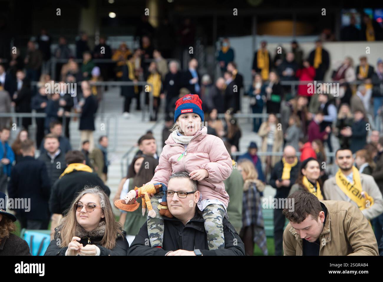 Ascot, Berkshire, Royaume-Uni. 17 février 2024. Courses hippiques au Betfair Ascot Chase Raceday à l'hippodrome d'Ascot. Crédit : Maureen McLean/Alamy Banque D'Images