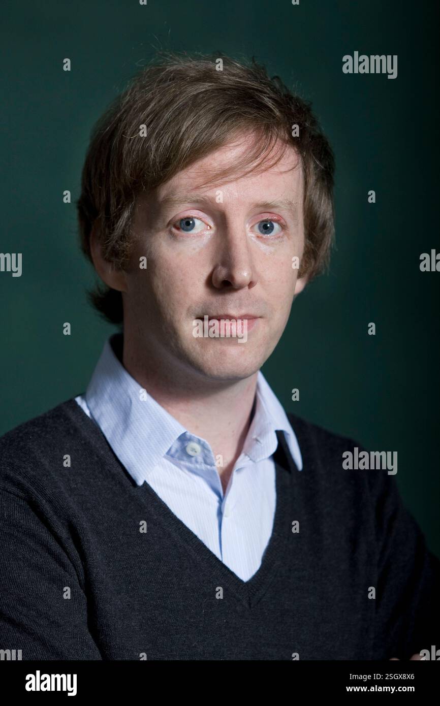 Paul Murray, écrivain irlandais nominé au Booker, photographié au Festival international du livre d'Édimbourg où il a parlé de son livre intitulé « Skippy dies ». L'événement de trois semaines est le plus grand festival littéraire du monde et se tient pendant le Festival annuel d'Édimbourg. L'événement de 2010 a comporté des exposés et des présentations de plus de 500 auteurs du monde entier. Banque D'Images