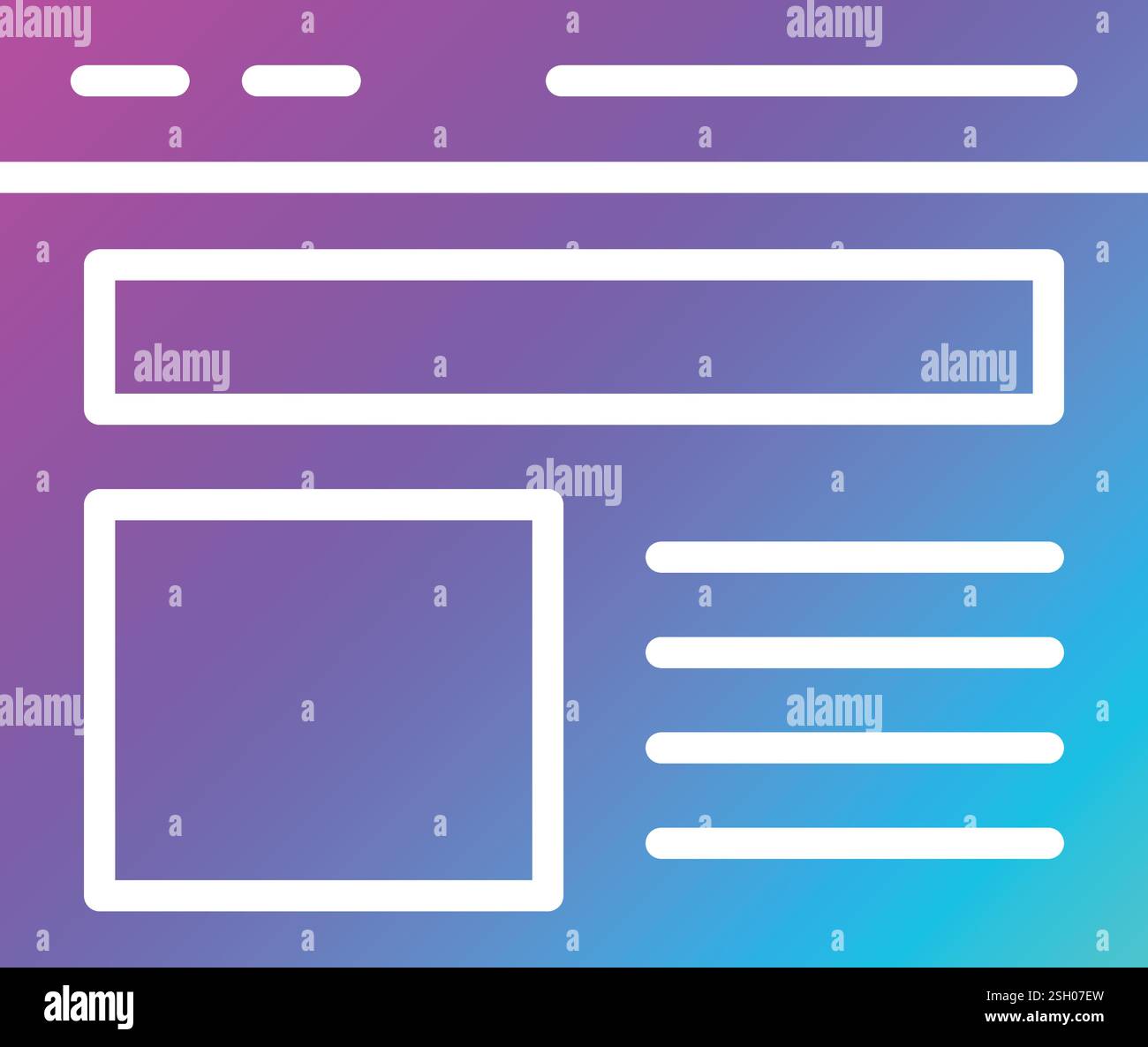 Illustration de conception d'icône de vecteur de site Web Illustration de Vecteur