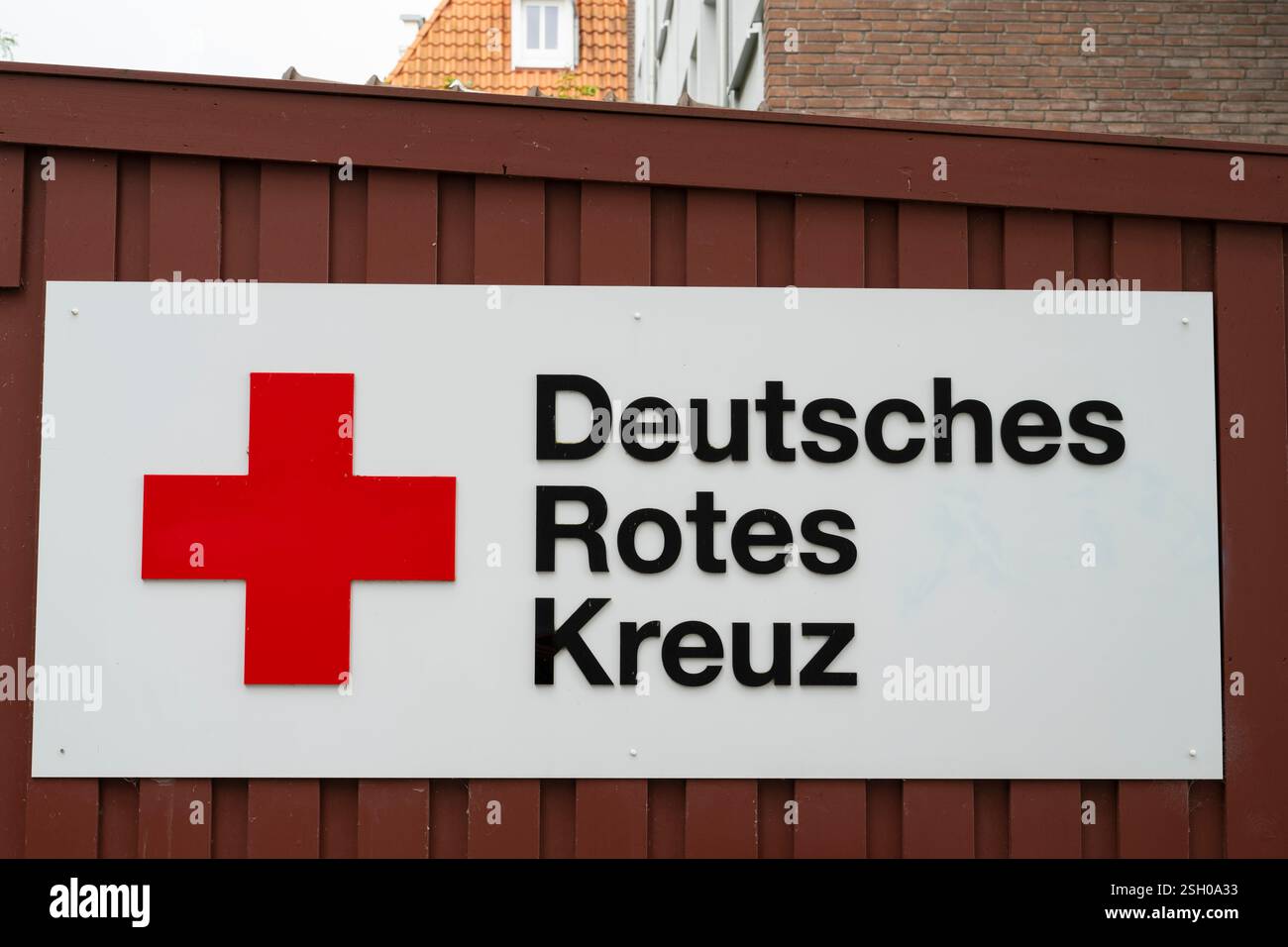 Plaque de Deutsches Rotes Kreuz Banque D'Images