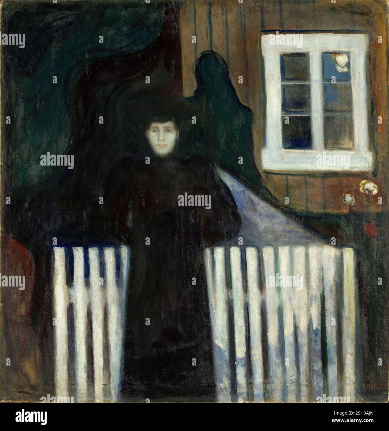 Clair de lune. Edvard Munch. 1893. Banque D'Images