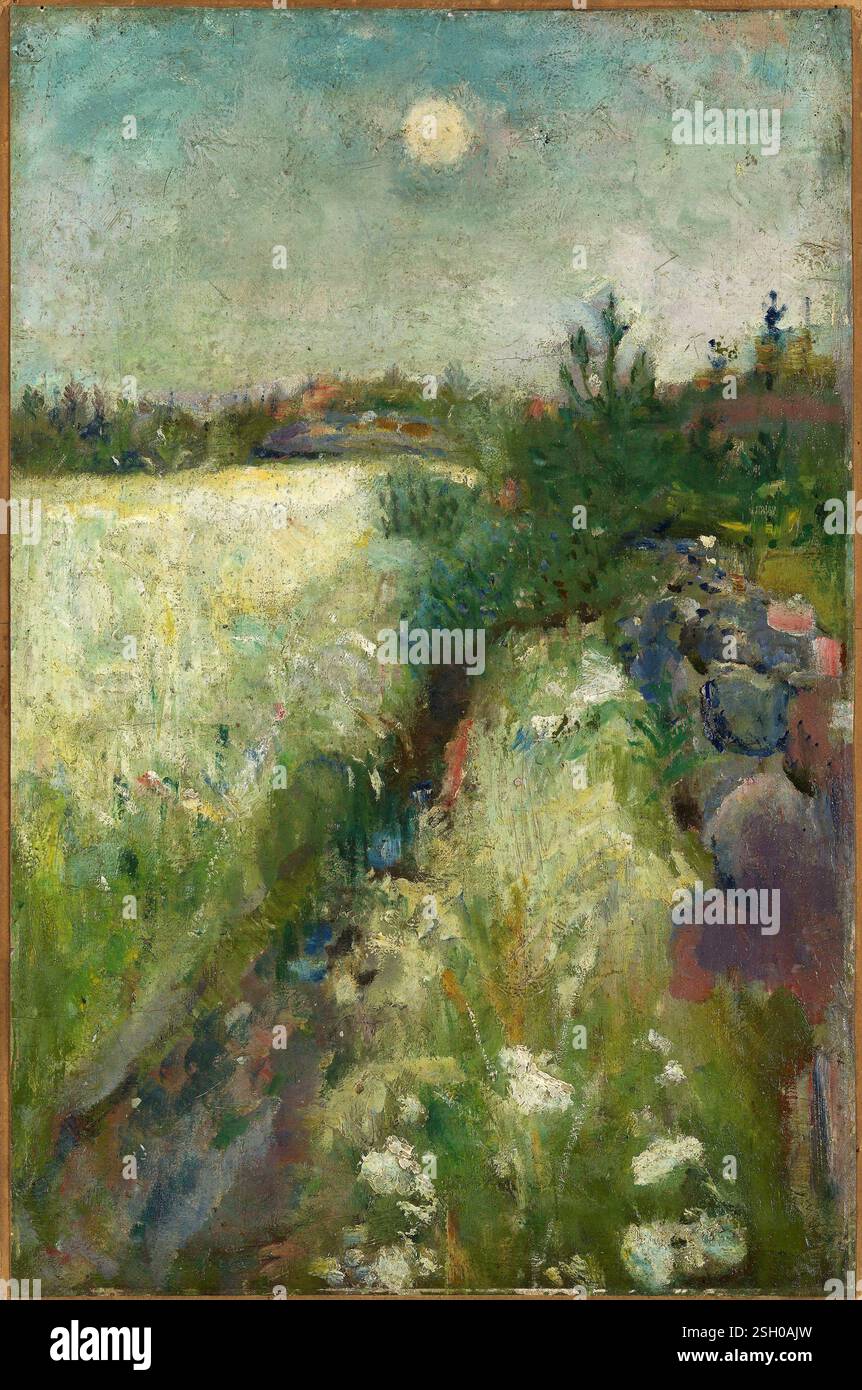 Flowery Meadow à Veierland. Edvard Munch. 1887. Banque D'Images