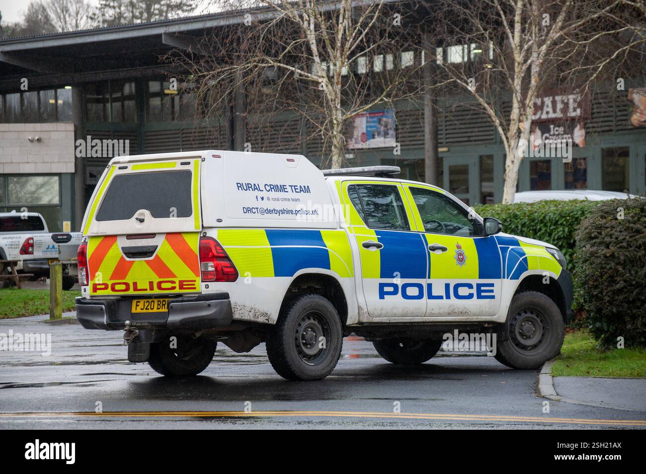 Une camionnette 4x4 de police rural crime Team, Bakewell Livestock Market, Bakewell, Derbyshire, Royaume-Uni. Banque D'Images