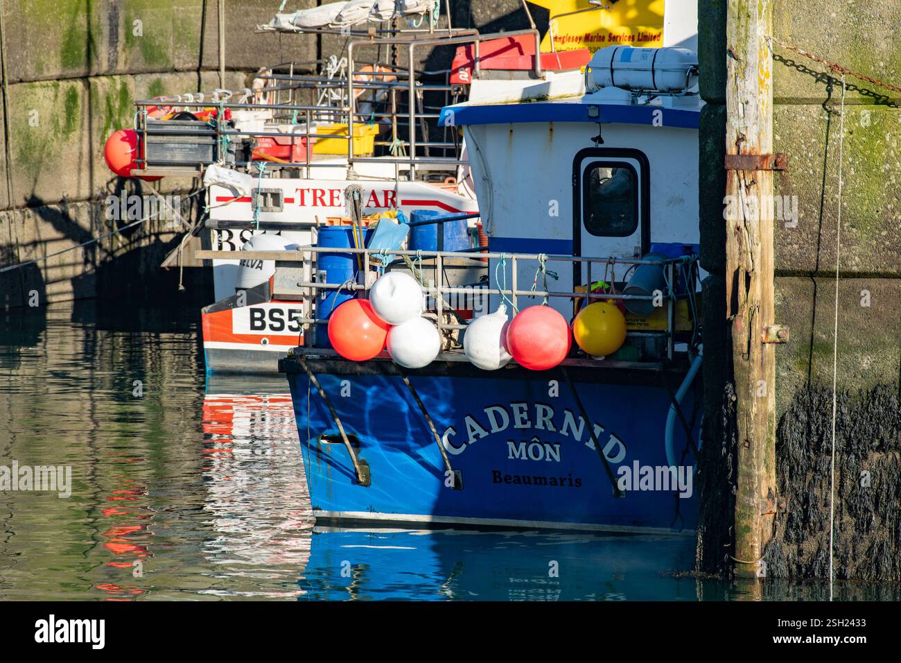 Amlwch Harbour, Amlwych, Anglesey, nord-ouest du pays de Galles, Banque D'Images