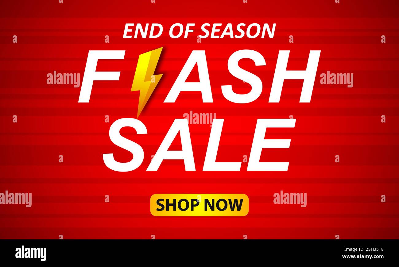 Affiche de vente flash. Ventes d'offres flash, et les offres flash offrent des rabais bannière de panneau d'affichage. illustration vectorielle de flyer publicitaire Illustration de Vecteur