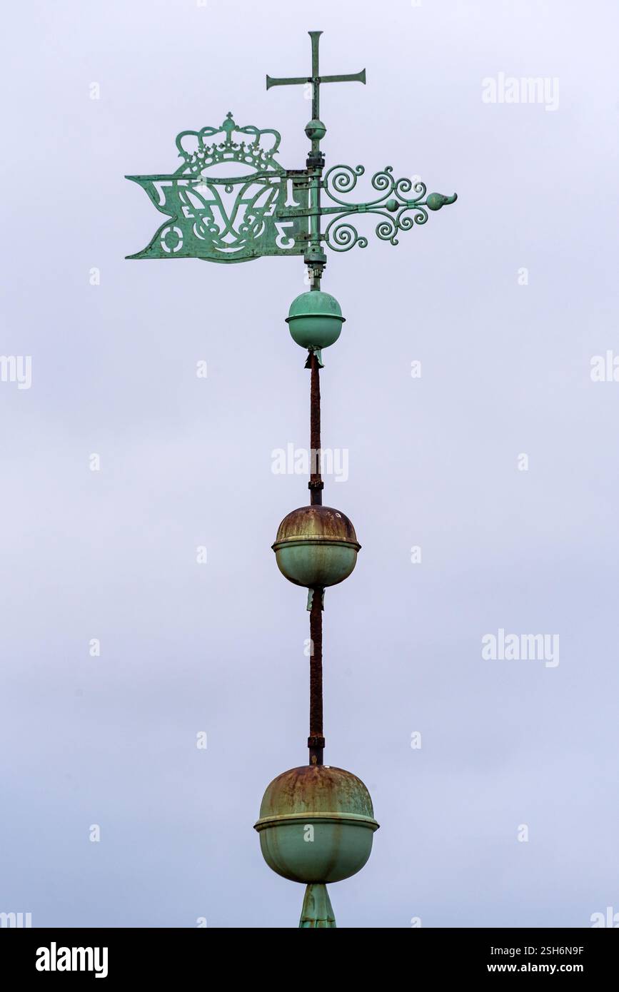 Scènes hivernales à Rundetarn Tower. Copenhague, Danemark Banque D'Images