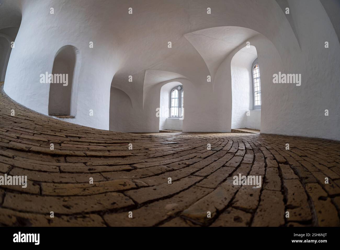 Scènes hivernales à Rundetarn Tower. Copenhague, Danemark Banque D'Images