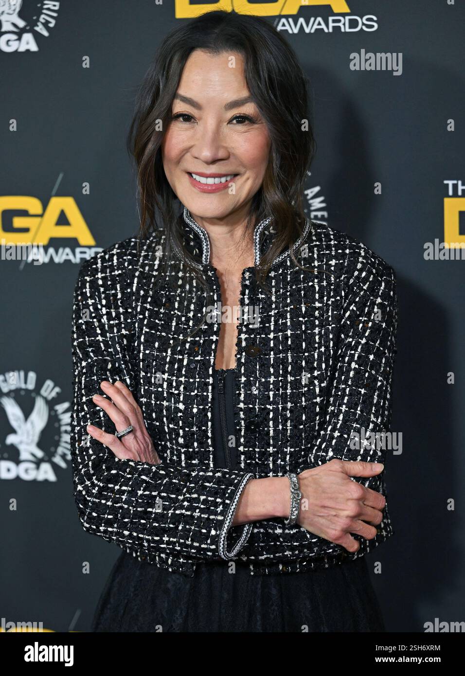 Beverly Hills, États-Unis. 08th Feb, 2025. Michelle Yeoh assiste à la 77e cérémonie annuelle des Directors Guild of America Awards au Beverly Hilton Hotel à Beverly Hills, Californie, le samedi 8 février 2025. Photo de Chris Chew/UPI crédit : UPI/Alamy Live News Banque D'Images