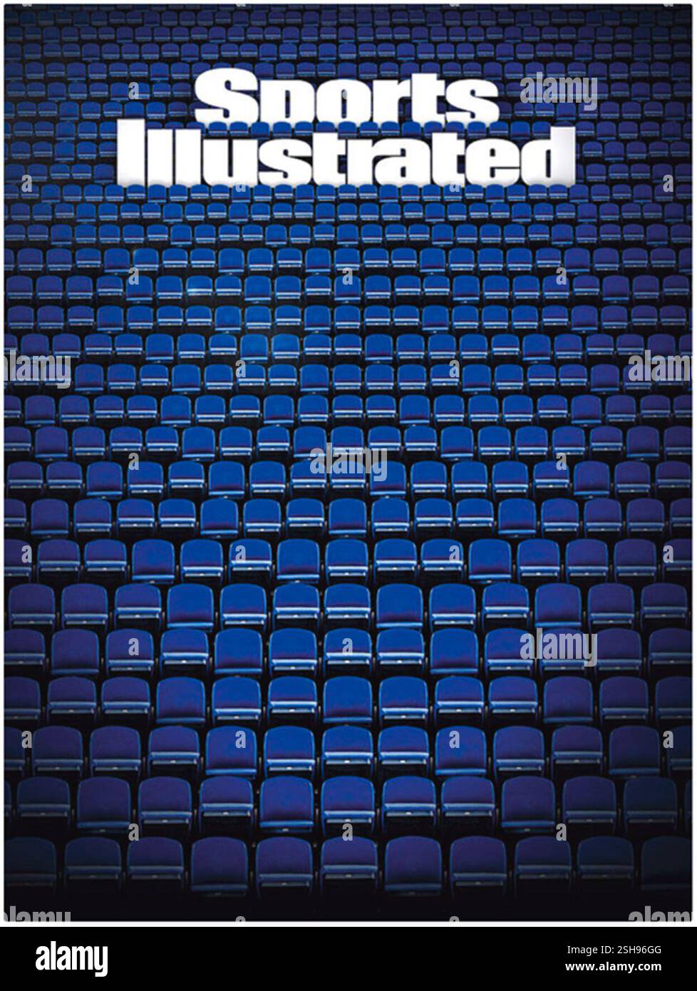 Avril 2020 Sports Illustrated magazine couverture - sièges vides dans Stadium World pandémie Banque D'Images