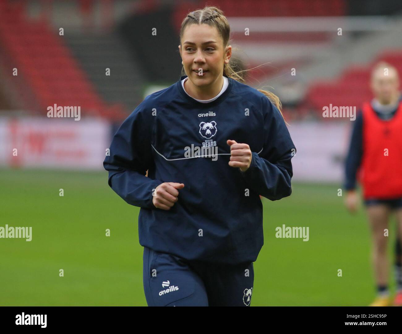 Bristol, Royaume-Uni. 08th Feb, 2025. Bristol, Angleterre, 8 février 2025 Holly Aitchison (Bristol) pré-match - Premiership Womens Rugby match entre Bristol Bears Women et Exeter Cheifs à Ashton Gate à Bristol, Angleterre (B.. East/SPP) crédit : photo de presse sportive SPP. /Alamy Live News Banque D'Images