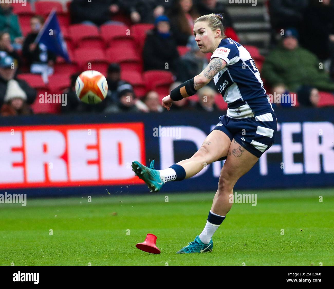 Bristol, Royaume-Uni. 08th Feb, 2025. Bristol, Angleterre, 8 février 2025 Keira Bevan en action lors du match de rugby Premiership Womens entre Bristol Bears Women et Exeter Cheifs à Ashton Gate à Bristol, Angleterre (B. East/SPP) crédit : photo de presse sportive SPP. /Alamy Live News Banque D'Images