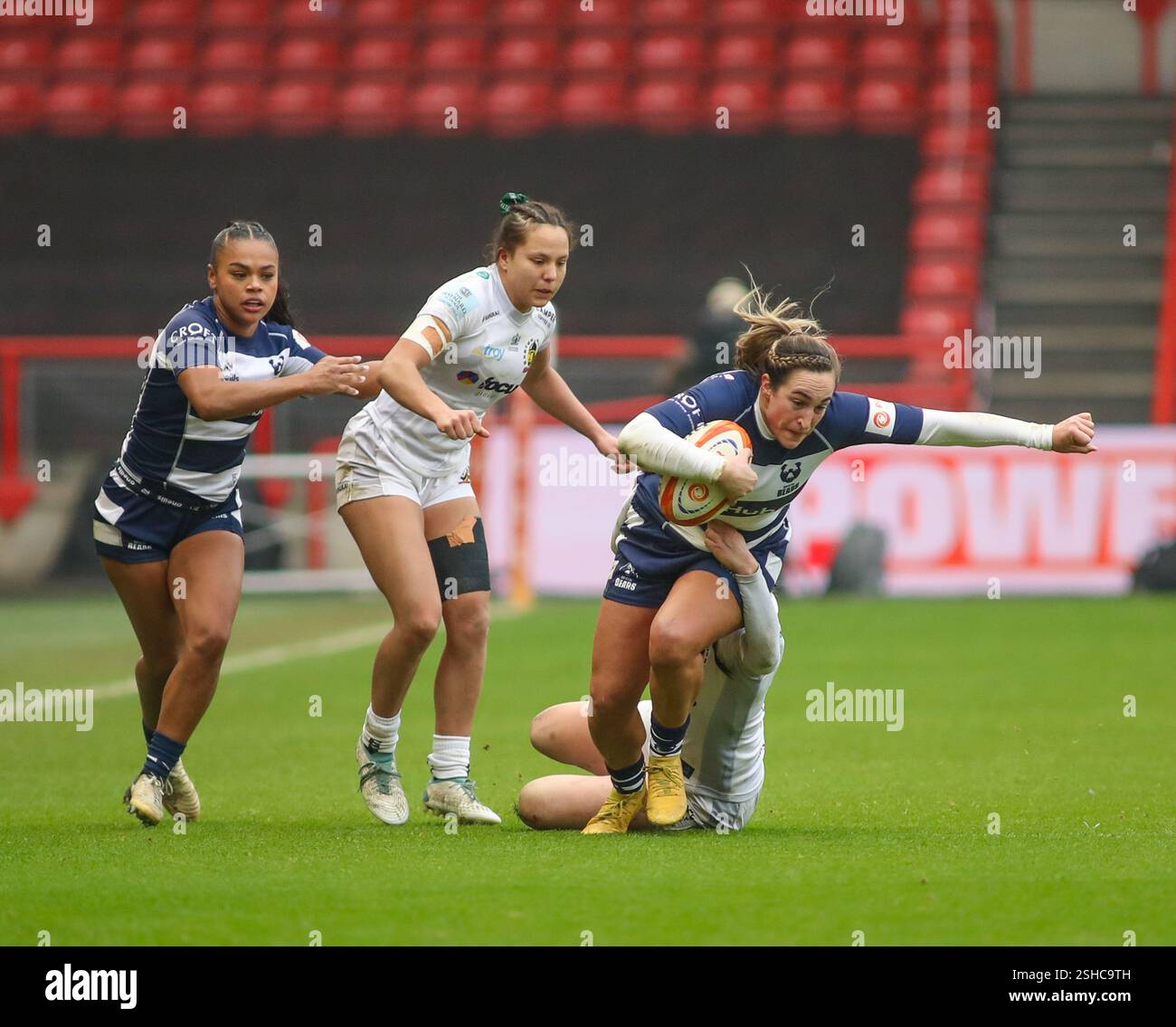 Bristol, Royaume-Uni. 08th Feb, 2025. Bristol, Angleterre, 8 février 2025 Courtney K88 (Bristol) en action lors du match de rugby Premiership Womens entre Bristol Bears Women et Exeter Cheifs à Ashton Gate à Bristol, Angleterre (B.. East/SPP) crédit : photo de presse sportive SPP. /Alamy Live News Banque D'Images