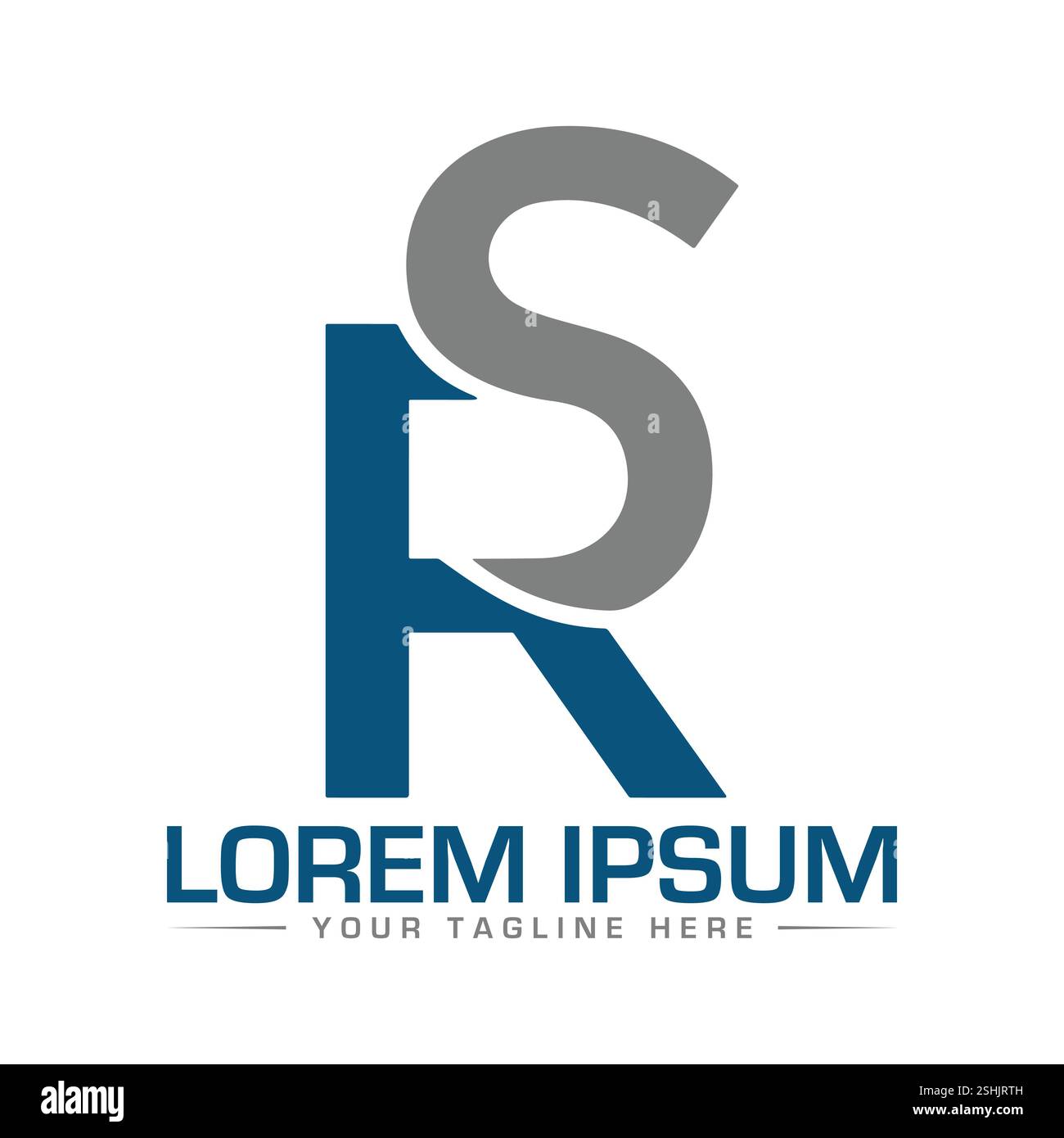 Logo lettre RS Illustration de Vecteur