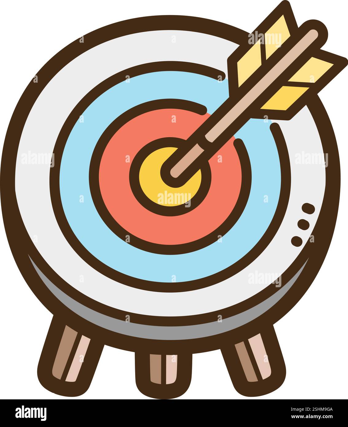 Illustration et graphique du vecteur d'objectif d'affaires. Fait partie de la catégorie entreprise et bureau. Illustration de Vecteur