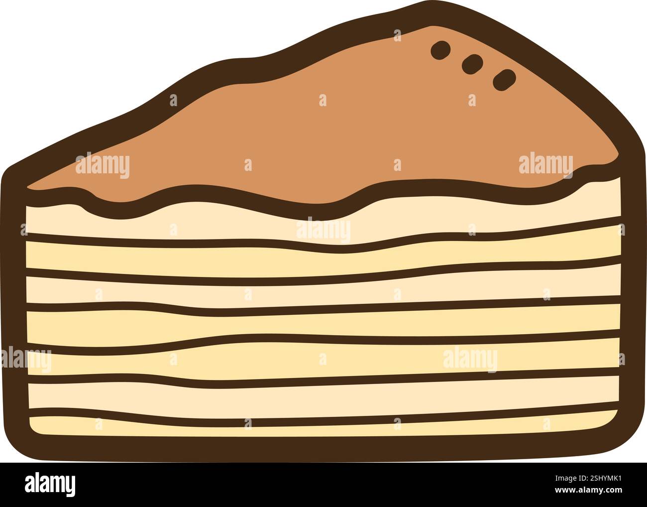 Baumkuchen vecteur doodle illustration et graphique Illustration de Vecteur