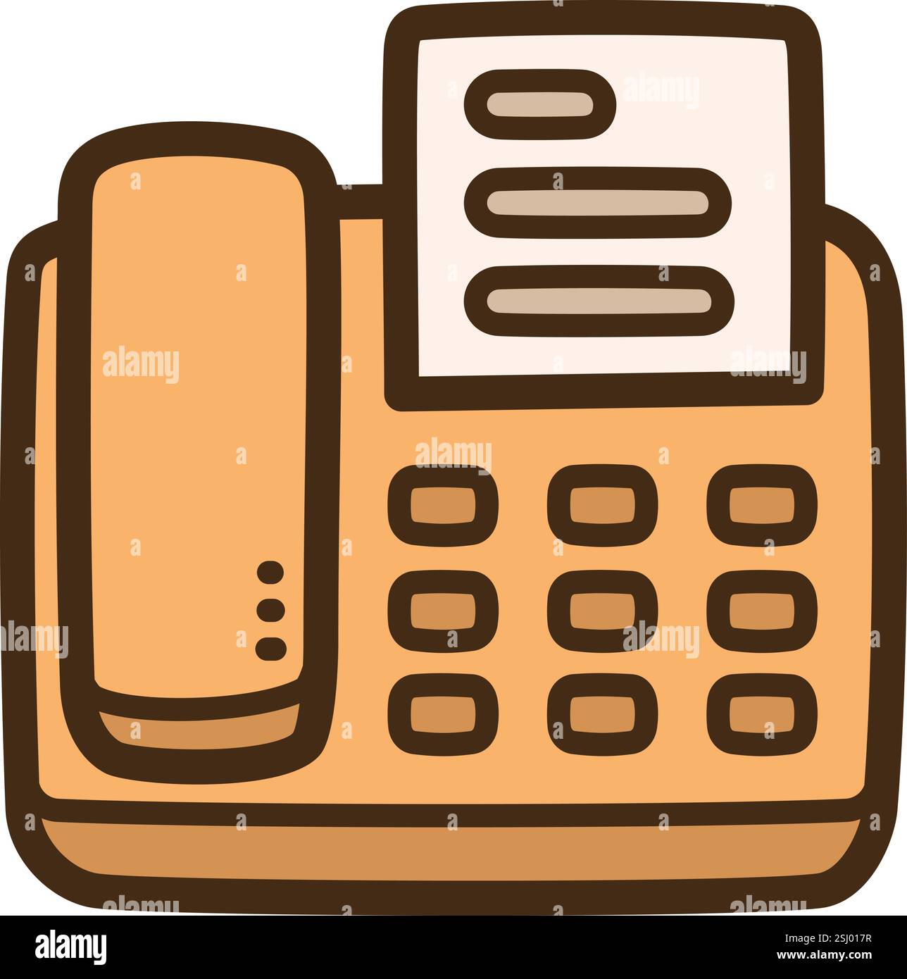 Illustration et graphique vectorielle de doodle de télécopieur. Fait partie de la catégorie de communication. Illustration de Vecteur