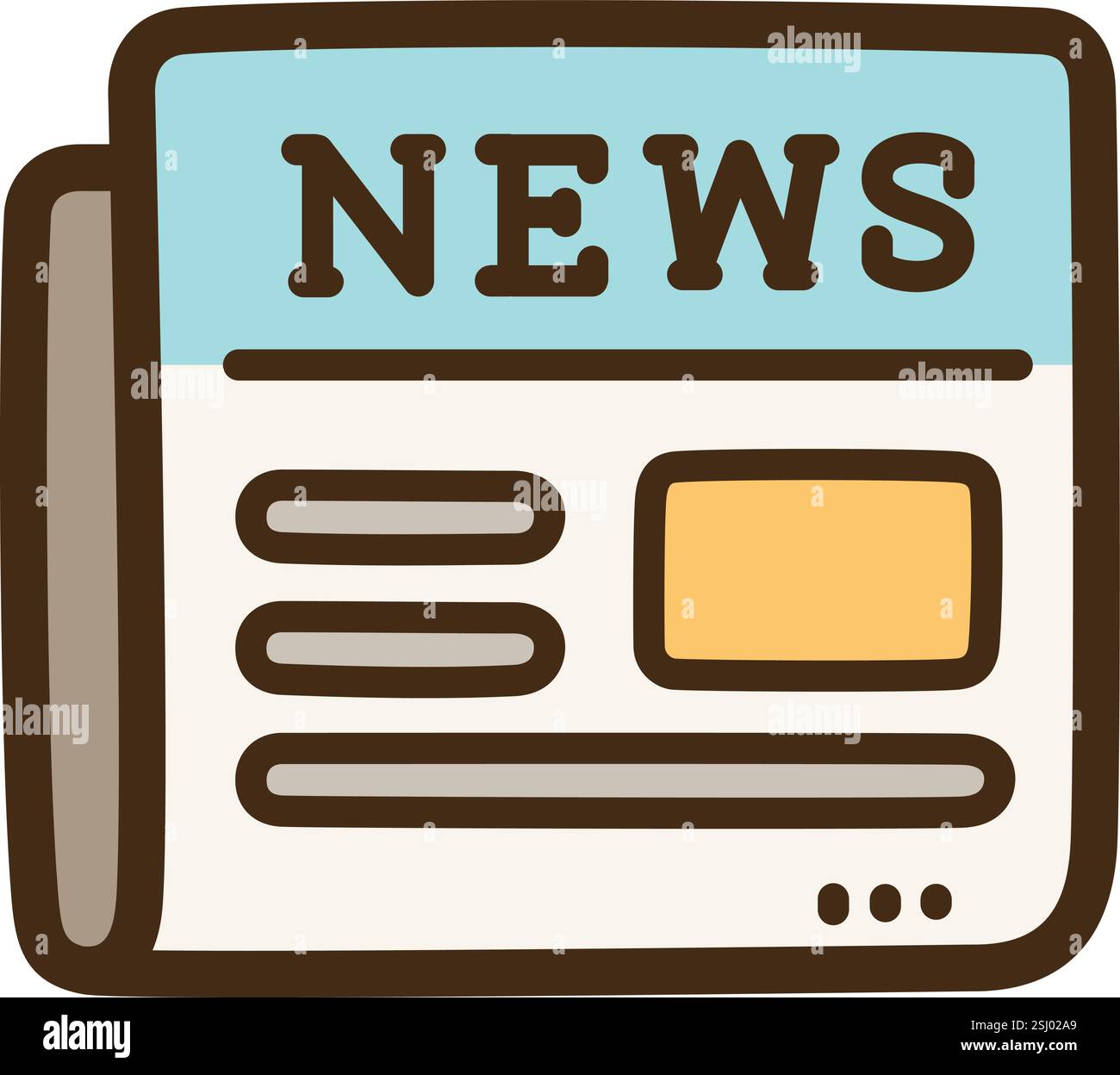 Illustration et graphique de doodle vectoriel de journal. Fait partie de la catégorie de communication. Illustration de Vecteur