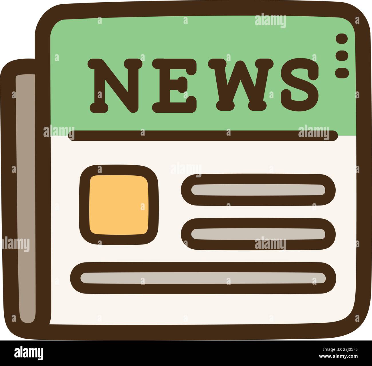 Illustration et graphique de doodle vectoriel de journal. Fait partie de la catégorie contact US. Illustration de Vecteur