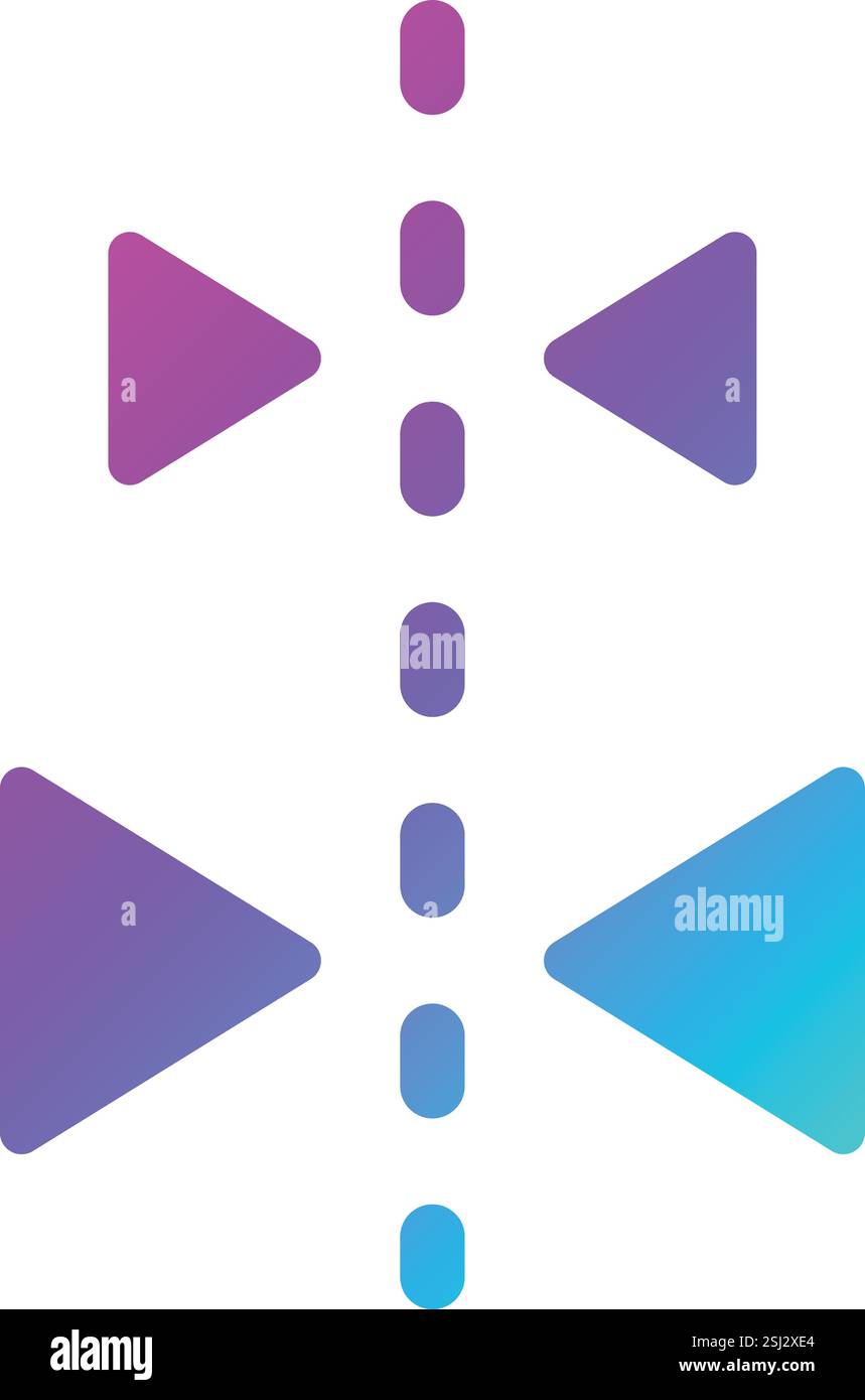 Image miroir icône vectorielle illustration de conception Illustration de Vecteur