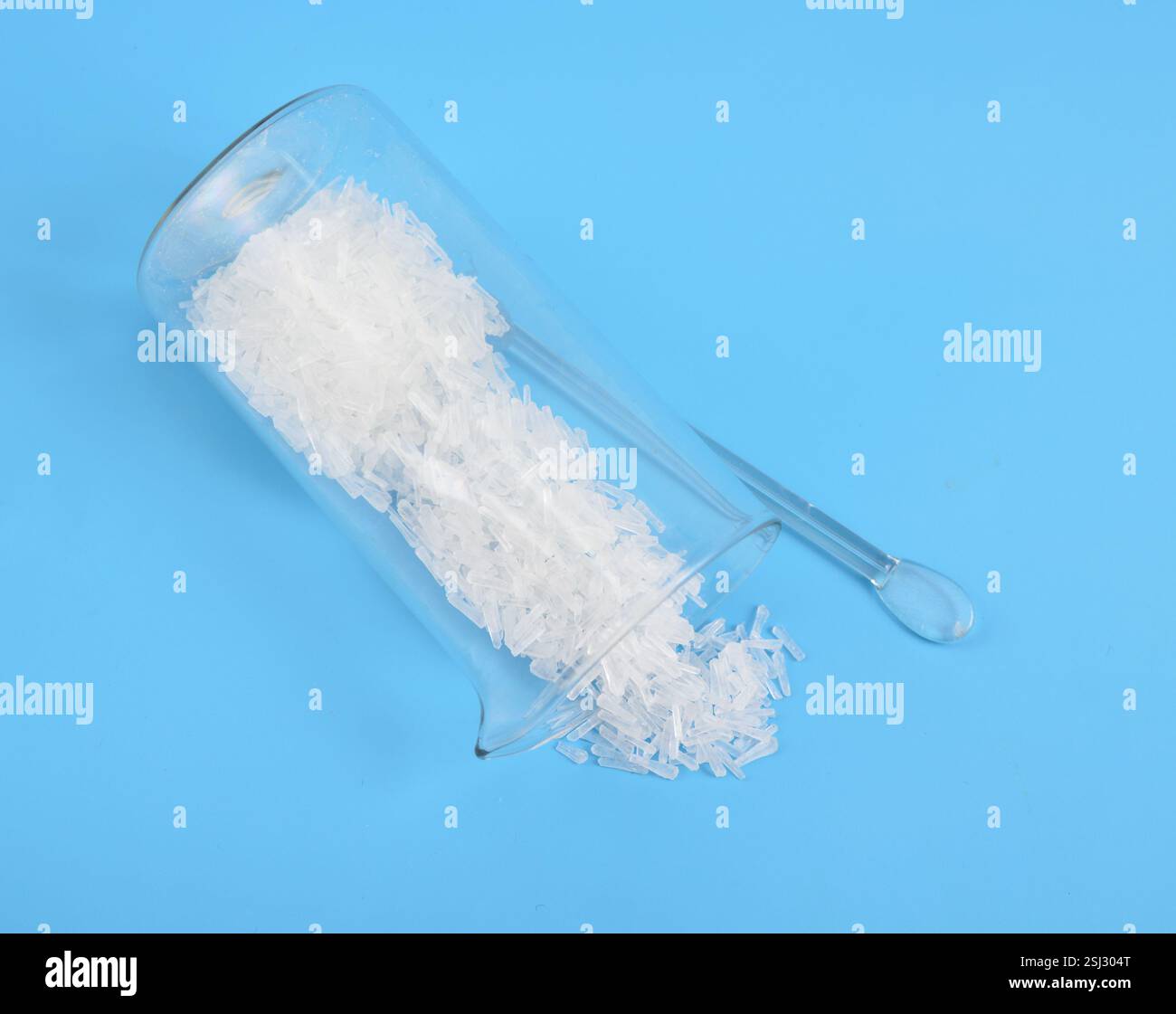 Glutamate monosodique MSG, également connu sous le nom de glutamate de sodium, est un sel sodique de l'acide glutamique Banque D'Images