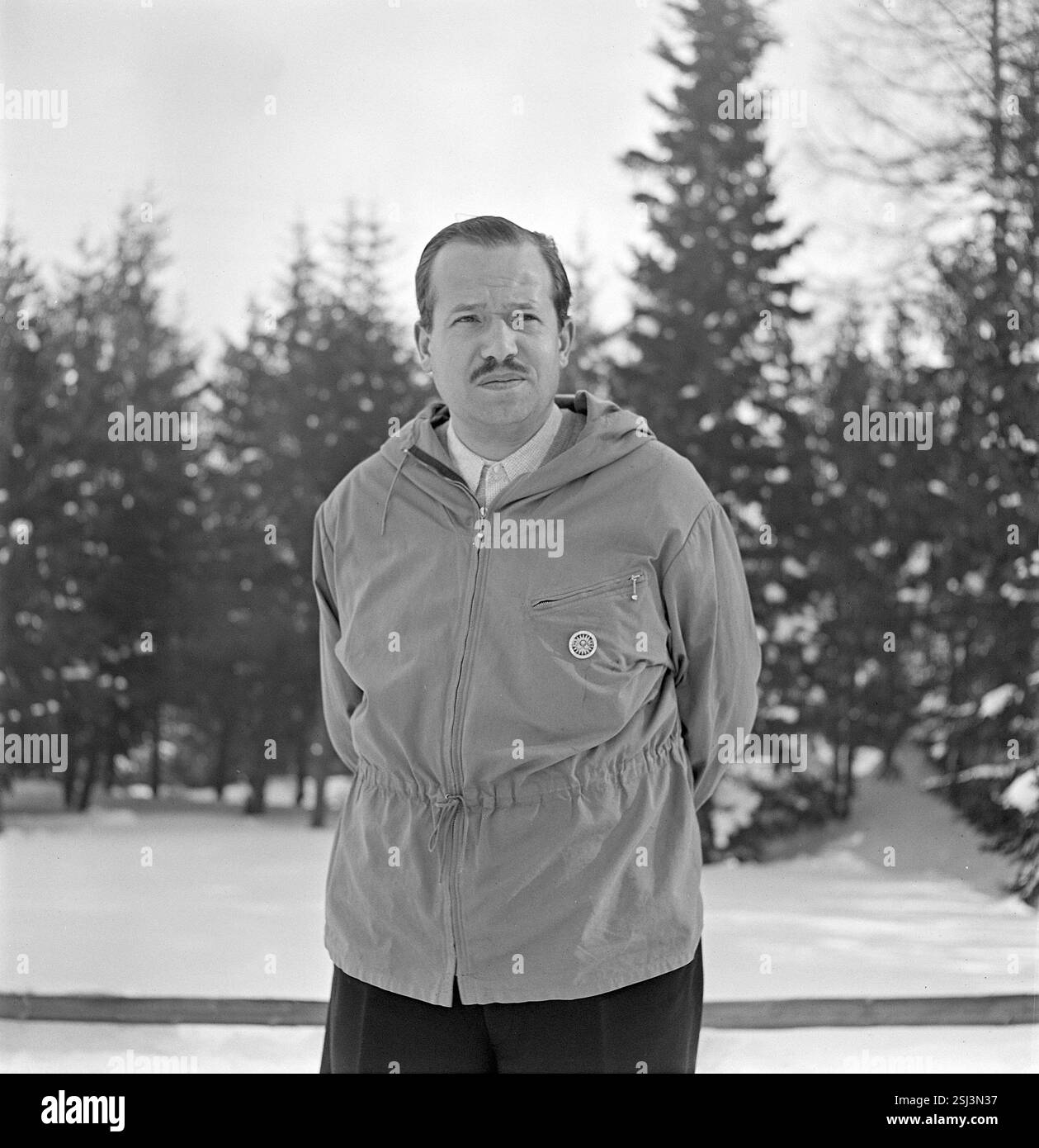 --- Fürst Franz Josef von Liechtenstein in préparé Moritz, 1947#Prince Franz Josef of Liechtenstein in préparé Moritz, 1947 Banque D'Images