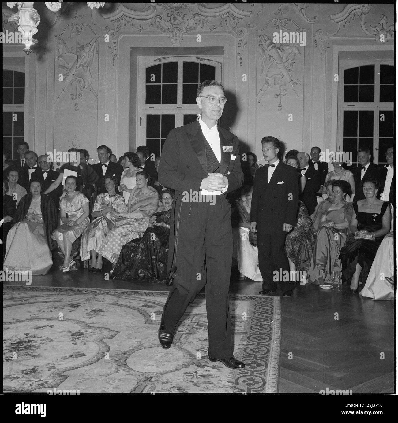 --- Graf Bernadotte feiert 25 Jahre Besitz der Insel Mainau, 1957#le comte Bernadotte célèbre 25 ans de possession de l'île Mainau, 1957 Banque D'Images