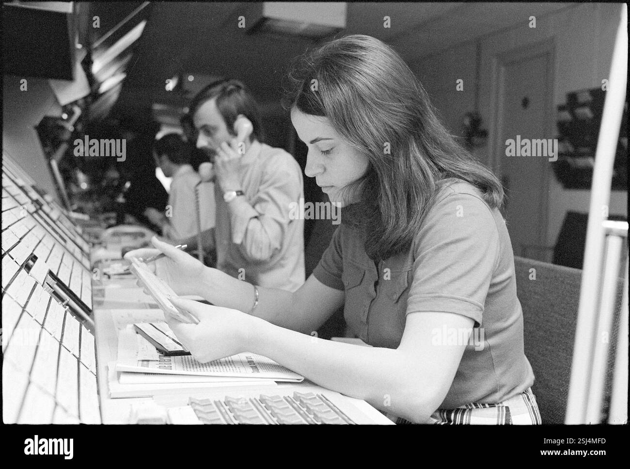 --- Flugsicherung Zürich Kloten 1972#contrôle du trafic aérien Zurich Kloten, 1972 Banque D'Images