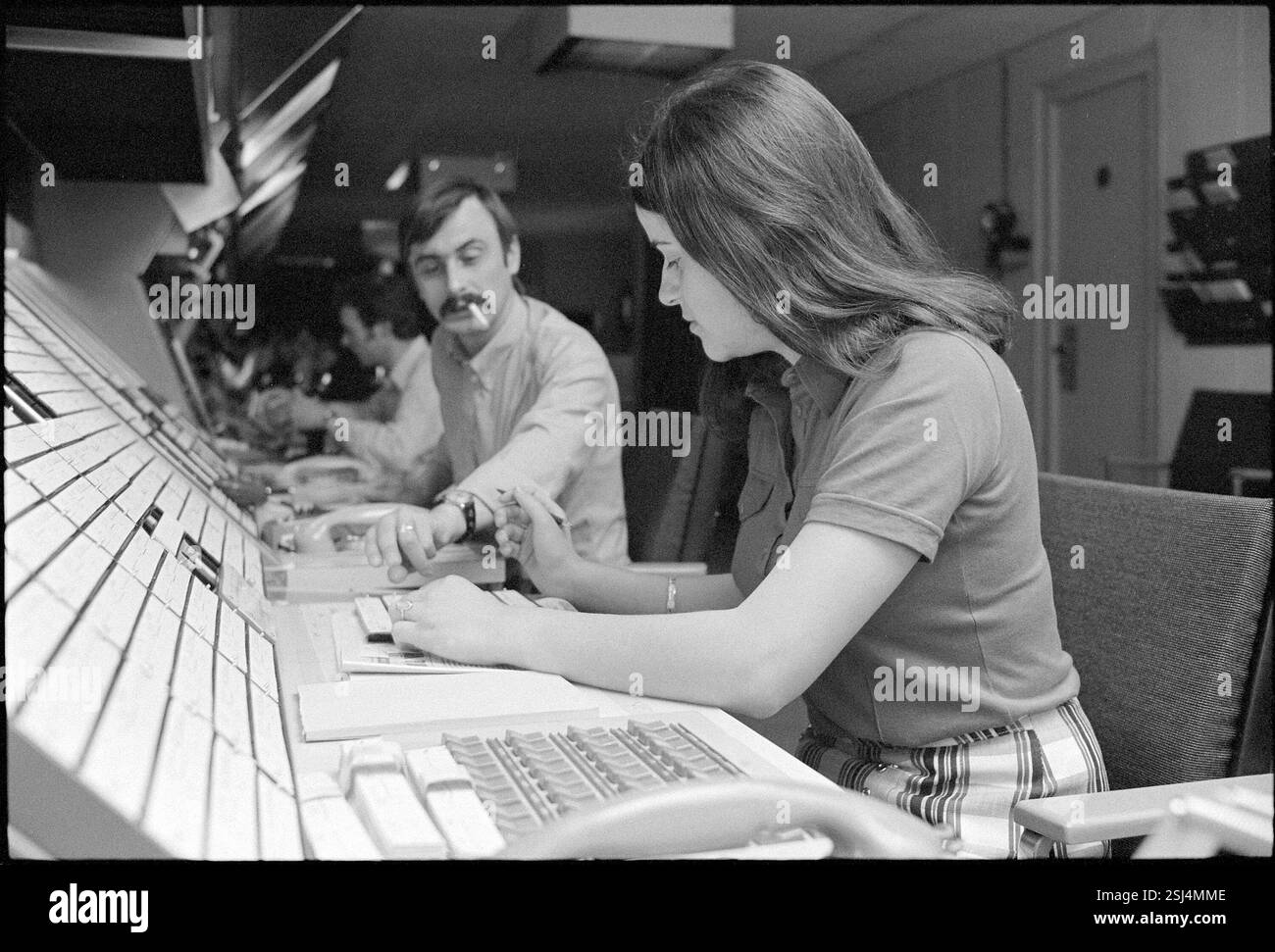 --- Flugsicherung Zürich Kloten 1972#contrôle du trafic aérien Zurich Kloten, 1972 Banque D'Images