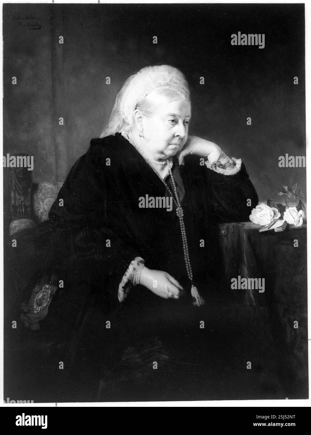 Victoria von Hannover (Alternative deutsche Schreibweise Viktoria) (* 24. Mai 1819 im Kensington Palace, Londres ; † 22. Januar 1901 in Osborne House, Isle of Wight) War von 1837 bis 1901 Königin von Grossbritannien und Irland sowie 1876 bis 1901 Kaiserin von Indien ; Prinzessin Victoria von Kent#Queen Victoria (Alexandrina Victoria Wettin, née Hanover) (24 mai 1819 - 22 janvier 1901) était reine du Royaume-Uni à partir du 20 juin 1837, et impératrice de l'Inde de 1876 jusqu'à sa mort ; Princesse Victoria de Kent- RDB PAR DUKAS Banque D'Images