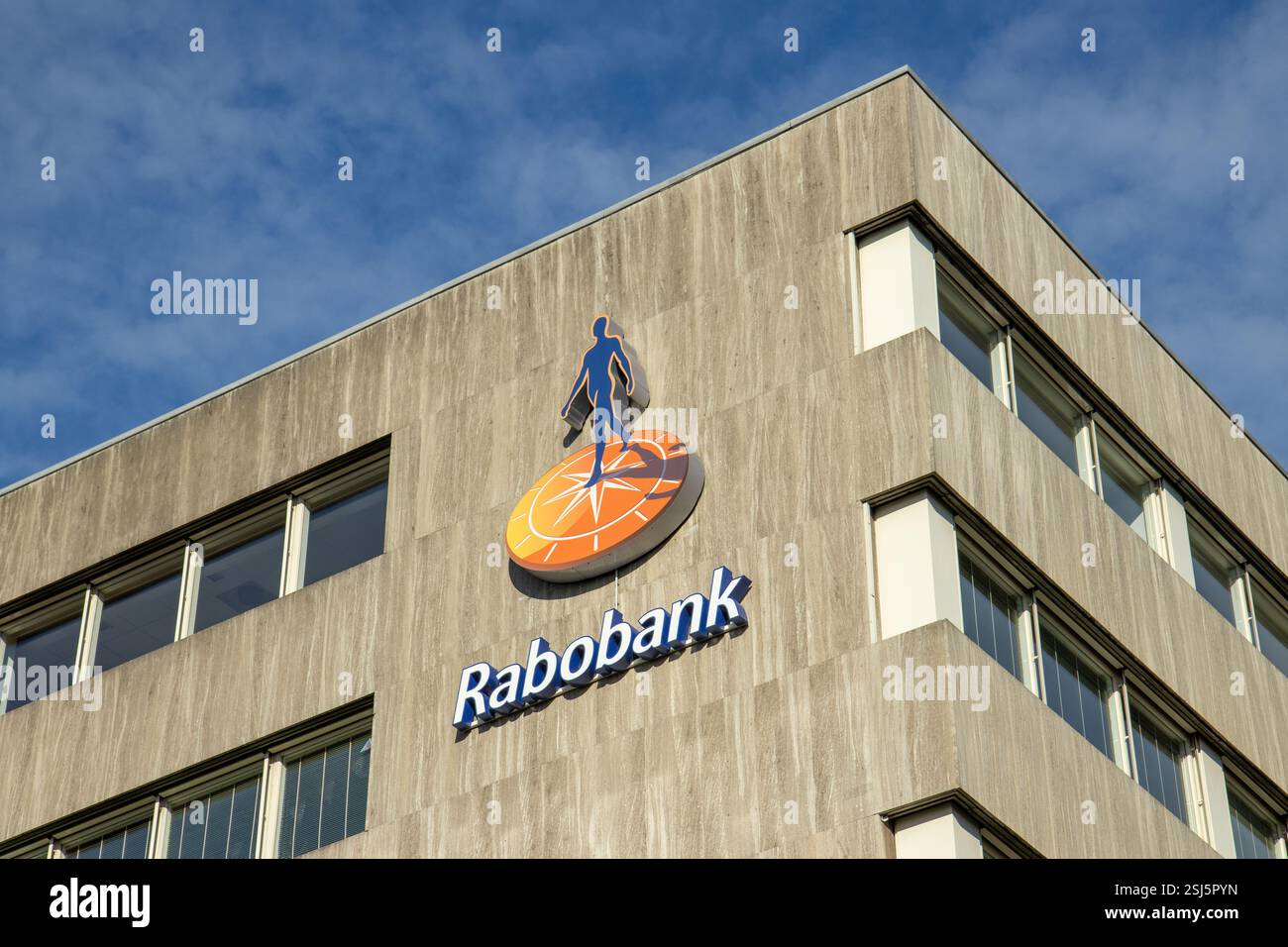 Rabobank Beneluxlaan 31 Utrecht, pays-Bas. Logo sur le bâtiment. Banque D'Images