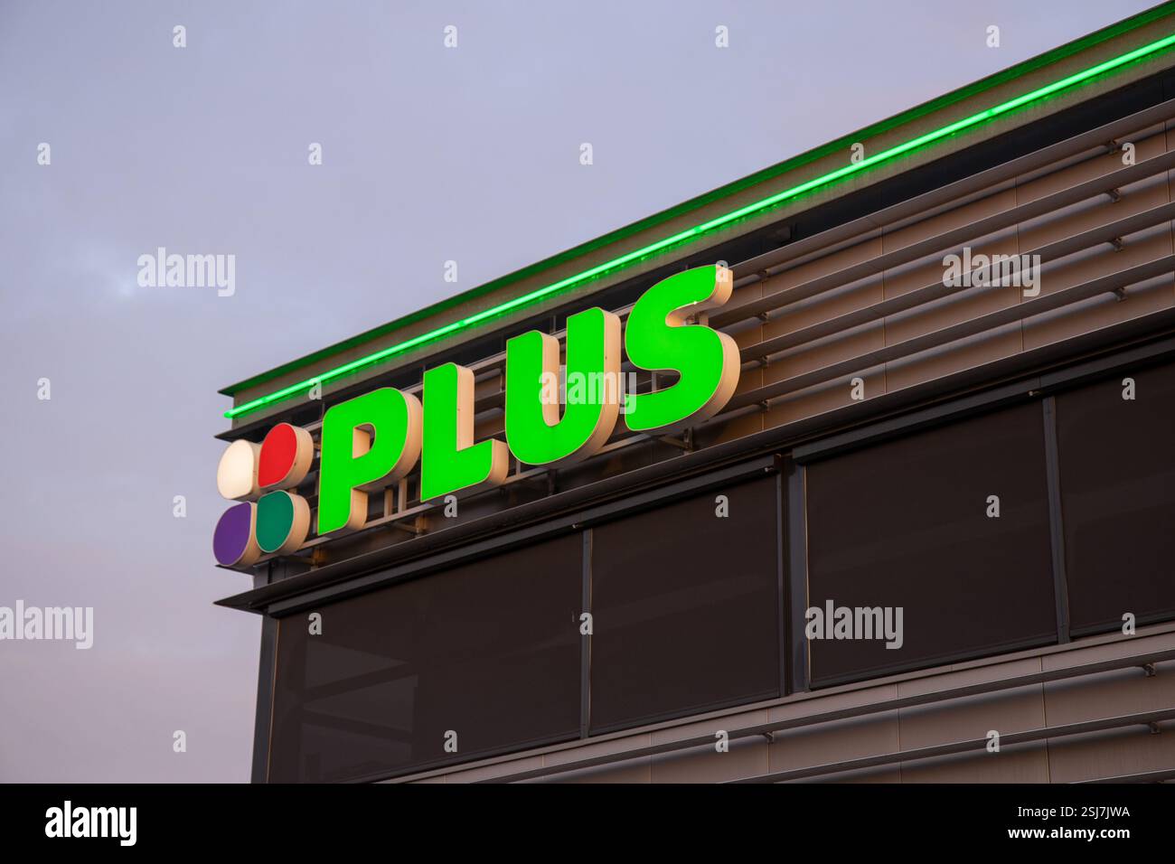 Plus supermarché épicerie, IJsselstein Utrecht aux pays-Bas. Banque D'Images