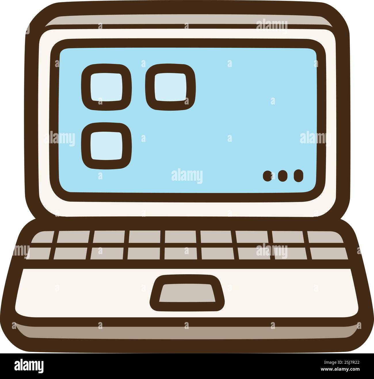 Illustration et graphique de doodle vectoriel d'ordinateur portable. Fait partie de la catégorie électronique. Illustration de Vecteur