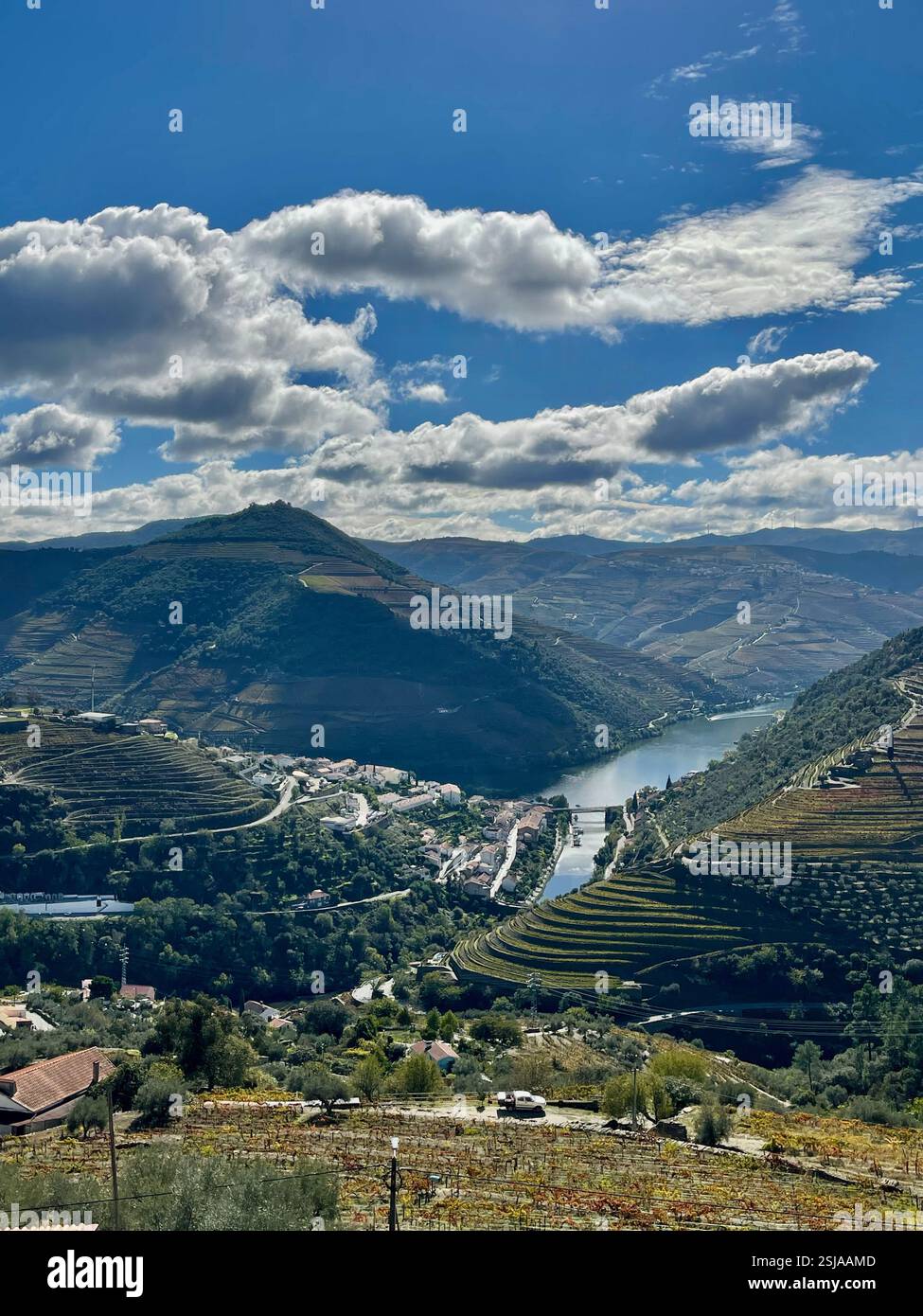 Fleuve Douro au loin Banque D'Images