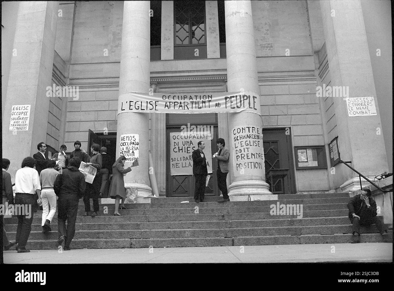 --- Propaganda gegen die Schwarzenbach-Initiative, 1970#Propaganda contre l'initiative Schwarzenbach, 1970- RDB DE DUKAS Banque D'Images