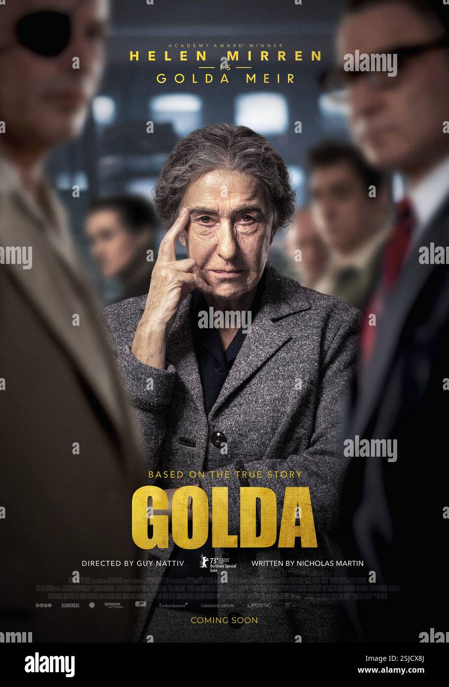 Golda année : 2023 USA / UK réalisateur : Guy Nattiv Helen Mirren affiche américaine Banque D'Images
