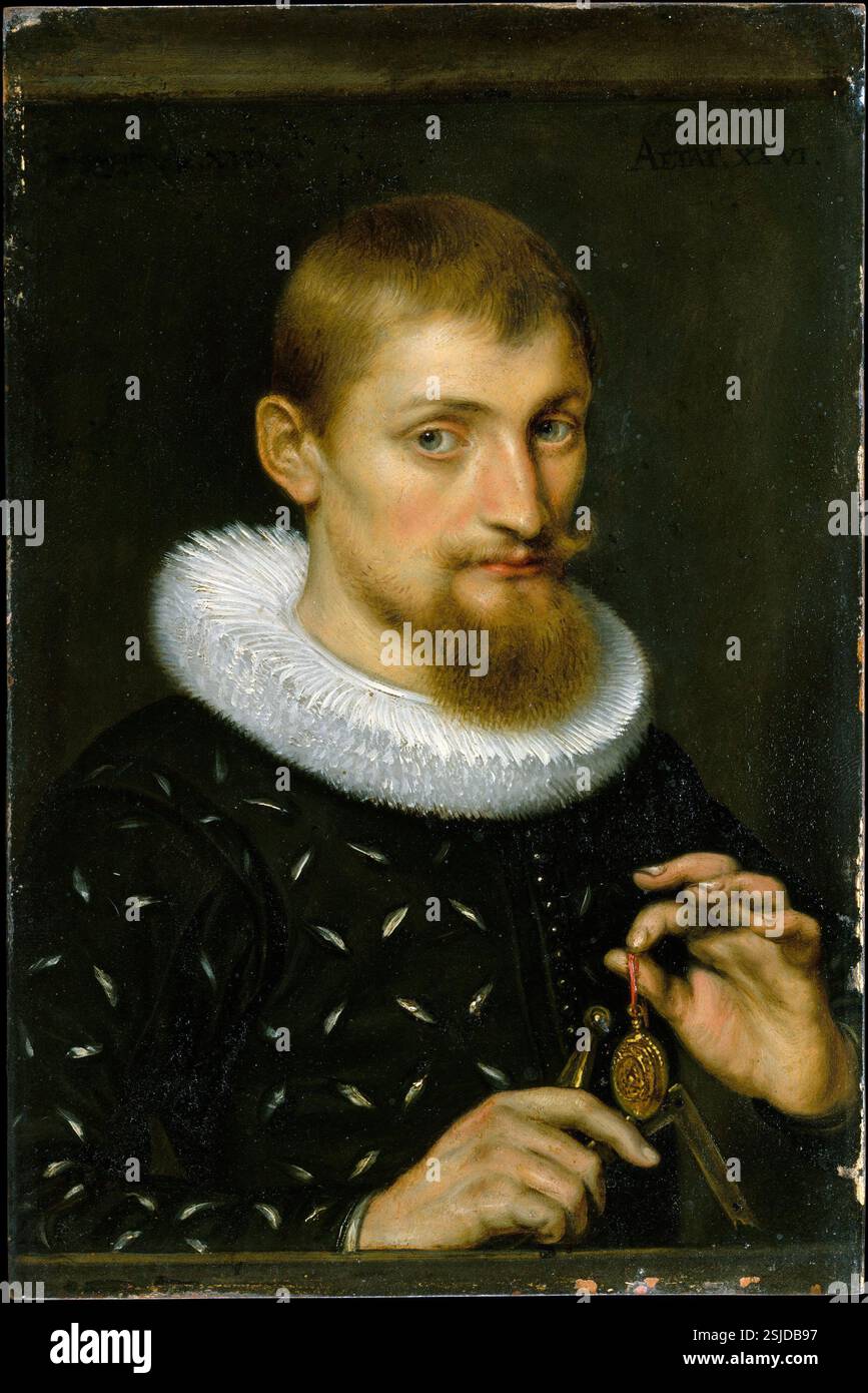 Portrait d'un homme, peut-être un architecte ou un géographe RENCONTRÉ DT8854 Banque D'Images